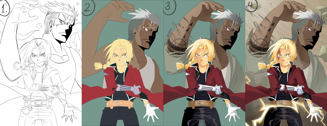 FMA MANGA VS FMA 2009 #4 by joaocouto on DeviantArt