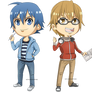 Bakuman - Mashiro and Takagi Chibis