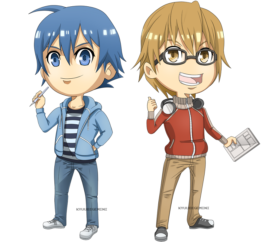 Bakuman - Mashiro and Takagi Chibis