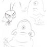 Monster sketchdump...get it?:D