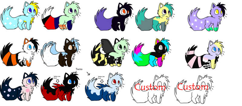 5 point  Adoptables OPEN