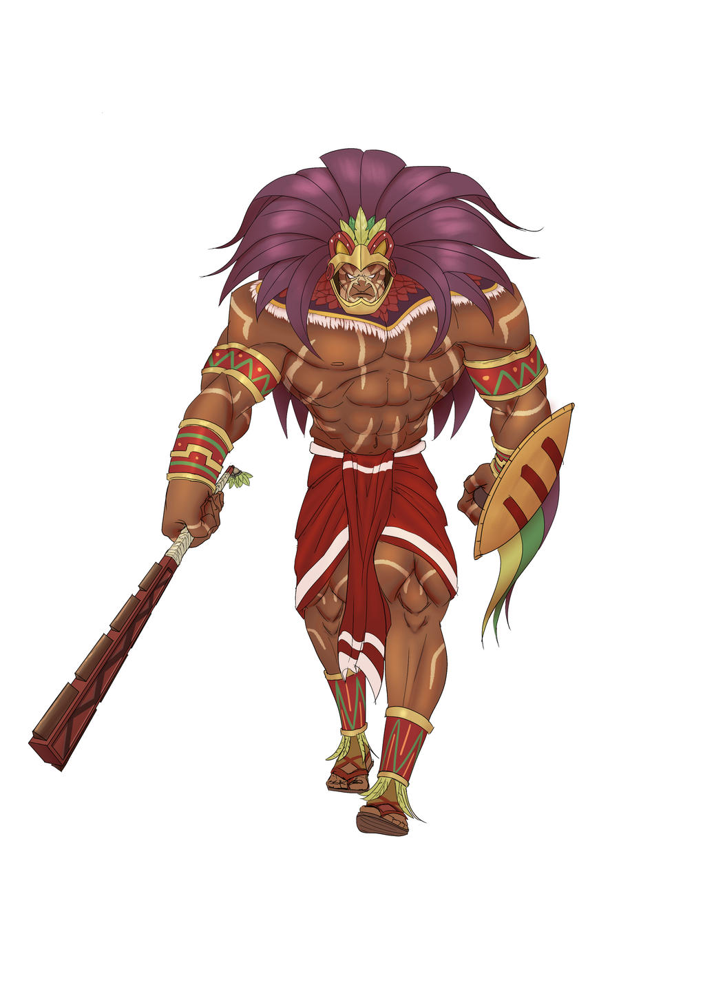Aztec Warrior by Lefvaid on DeviantArt