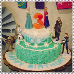 Frozen Birthday Cake