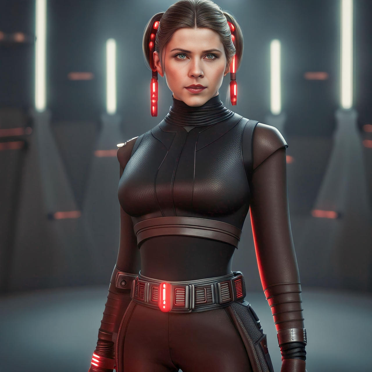 Sith Inquisitor Princess Leia (AI Art) by partycultural on DeviantArt
