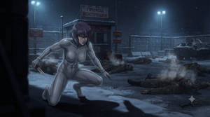Motoko on a stealth mission