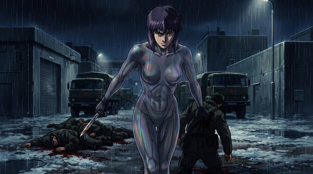 Motoko on a stealth mission
