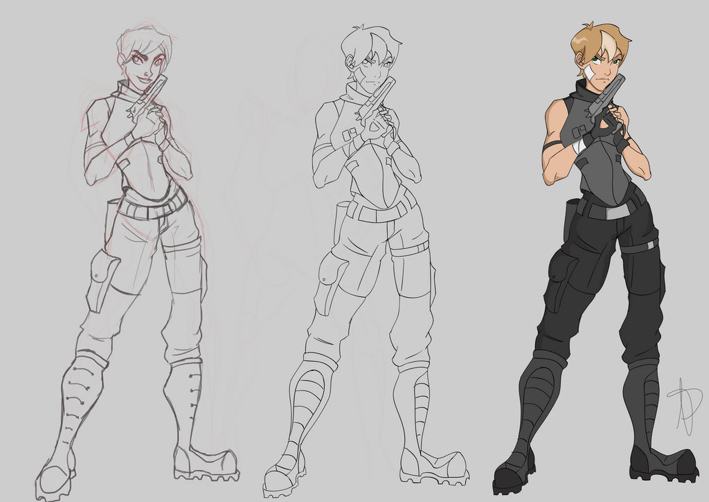 Nine: Character redesign ( The Process) by JC-Doodles on DeviantArt