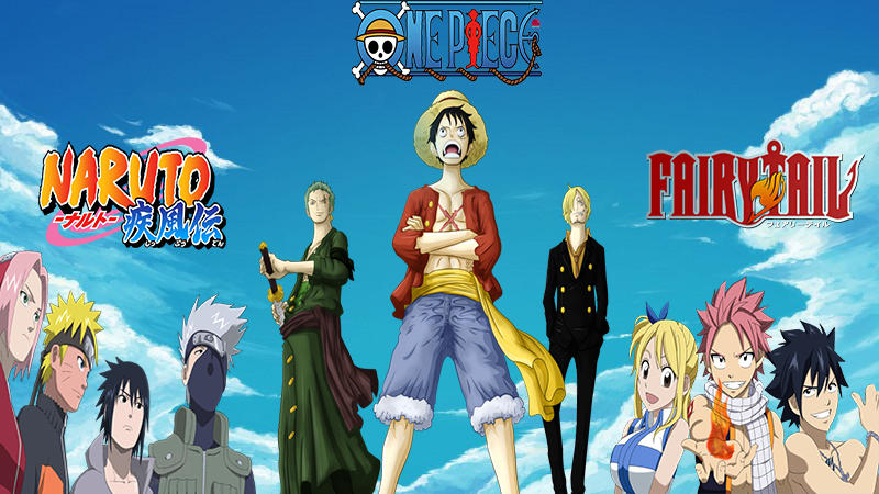 Naruto X Fairy Tail X One Piece X SAO