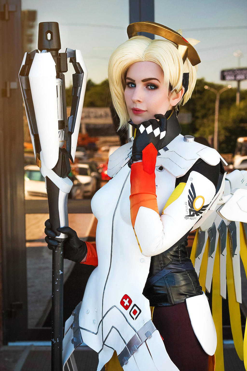 Fat Mercy Mercy OVERWATCH cosplay 1 by Equilibrium-kun on DeviantArt
