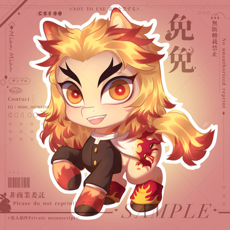 MLP - Commission - Rengoku Kyoujurou by Mian1205 on DeviantArt