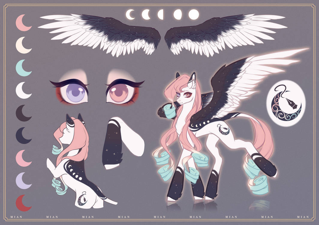 MLP - 2021 Mian mian's oc reference sheet by Mian1205 on DeviantArt