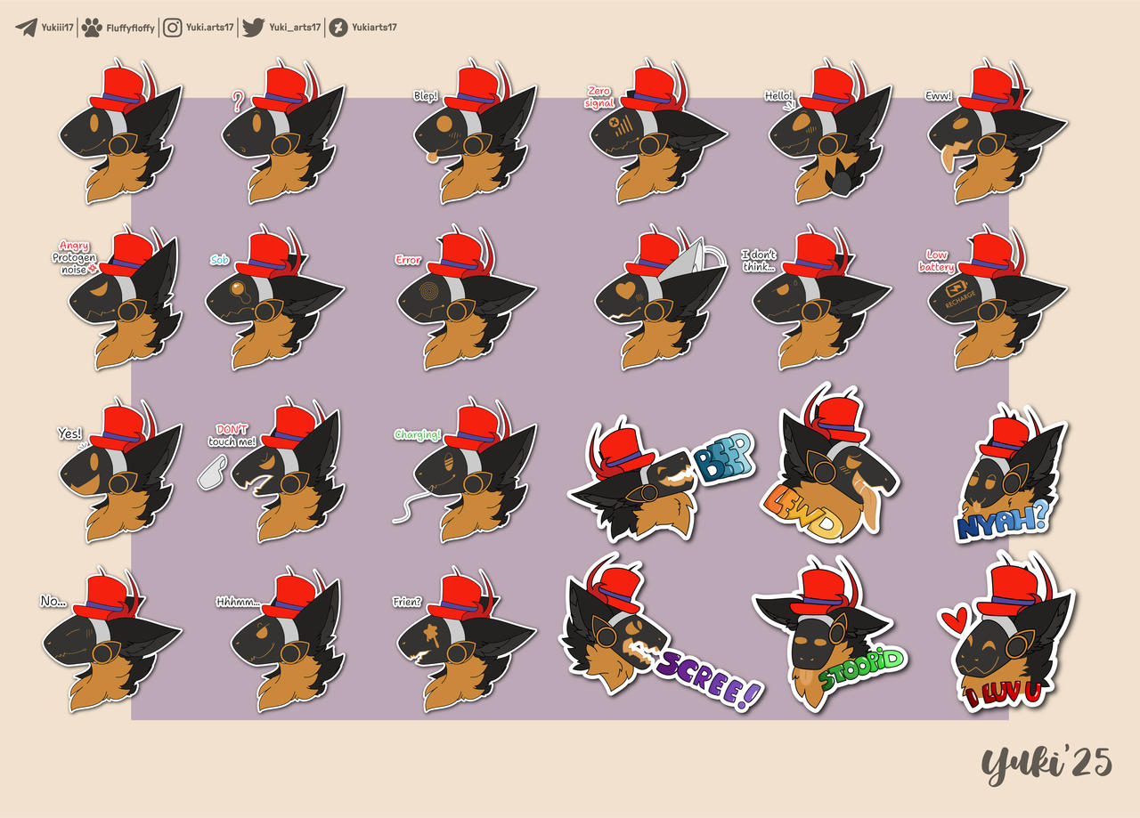 Protogen sticker commission: Anti by yukiarts17 on DeviantArt