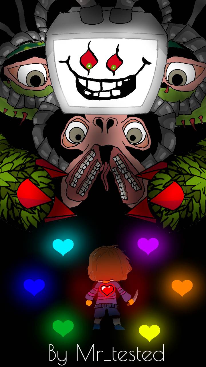 Omega Flowey (full body) by emilshow129 on DeviantArt