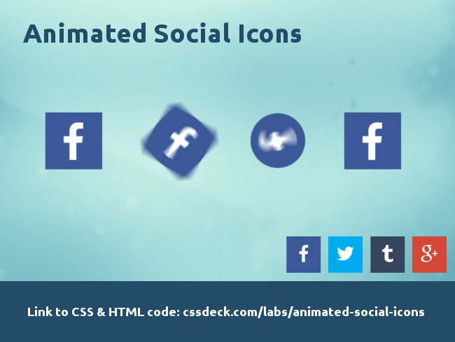 Animated Social Icons (Not for dA)