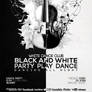 Black and White Musical Party Flyer