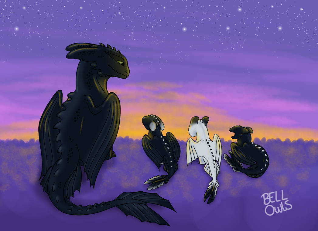 Toothless and nightlights by BellOwl03 on DeviantArt