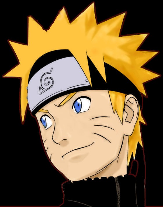 Desenho de Naruto alegre pintado e colorido por Grandtest o dia 15