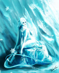 Frozen Princess in Ice Cave