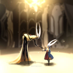 [Hollow knight Fanart] Beauty and the Beast