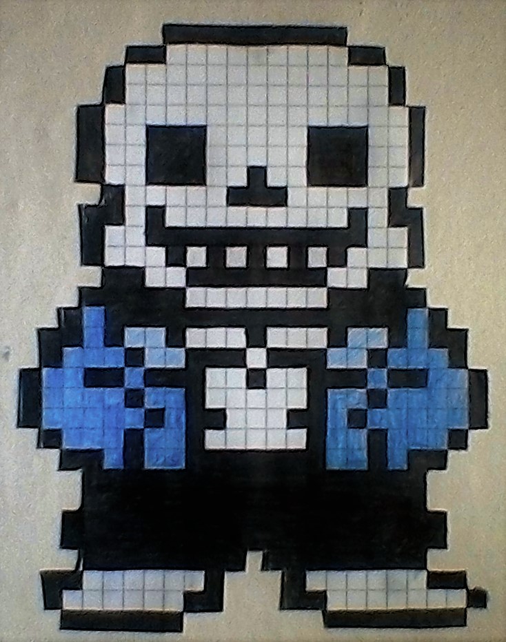 Sans Pixel Art by Cshua123 on DeviantArt