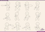 Chibi Poses FTU by shinekoshin on DeviantArt