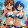 Sailors Jupiter and Mercury in Floral Bikinis!!!