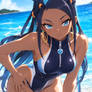 Nessa Pouts at You in New Swimsuit!!!