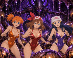 Misty, May, and Dawn Battle Alien Queen (2 Pack)!!!