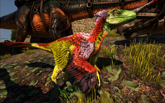 Pack of fully mutated deinonychus ark by Marmotte5280 on DeviantArt