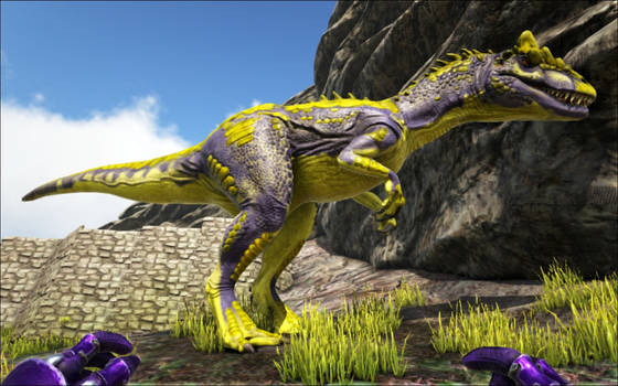 Blue fully mutated deinonychus ark by Marmotte5280 on DeviantArt