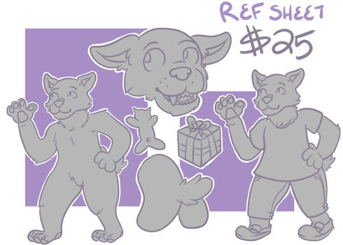 $25 Ref Sheet - Any species