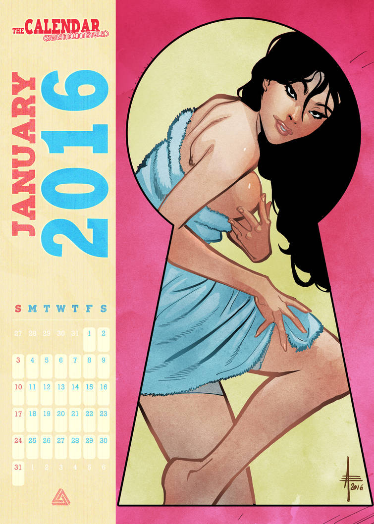 The Calendar (Sexy Italian Style) January by Artsteadyuser on DeviantArt