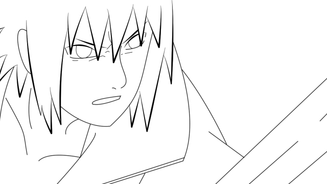 Sasuke Line Art V2