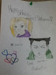 Happy Birthday Ino and Shikamaru!(With Color)~