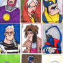 X Men Sketch Cards