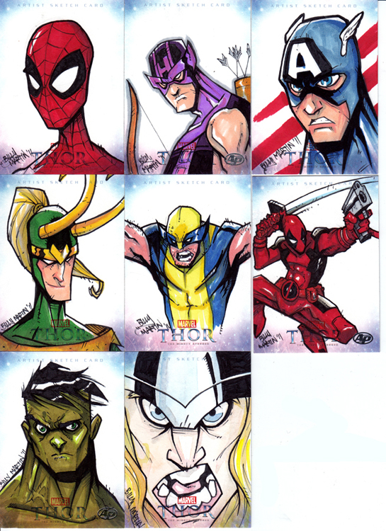THOR Sketch Cards Set 1
