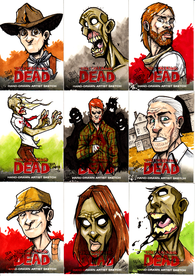 Walking Dead Sketch Cards Set 1