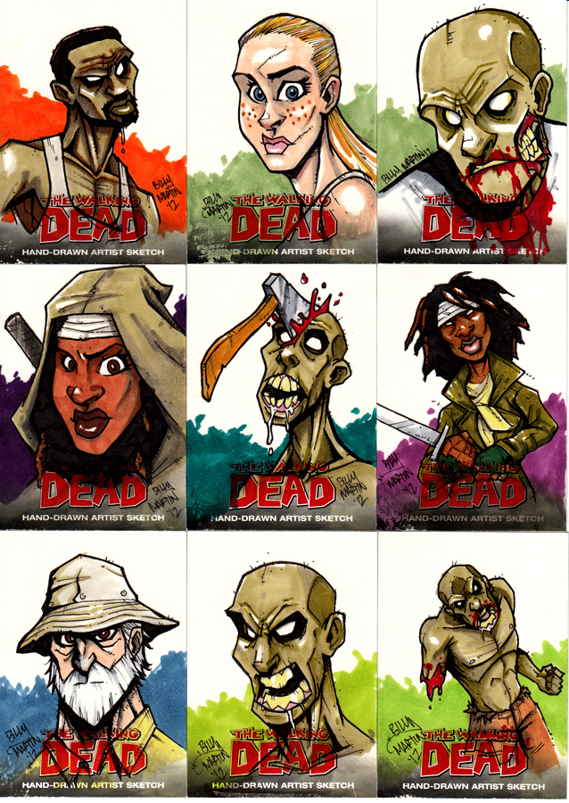 Walking Dead Sketch Cards Set 3