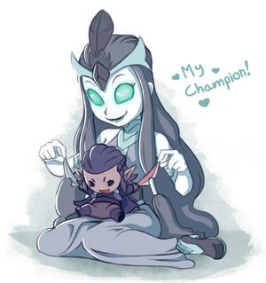 Raven Queen and Her Cute Champion