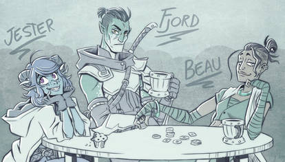 Critical Role - Fjord, Beau  and Jester