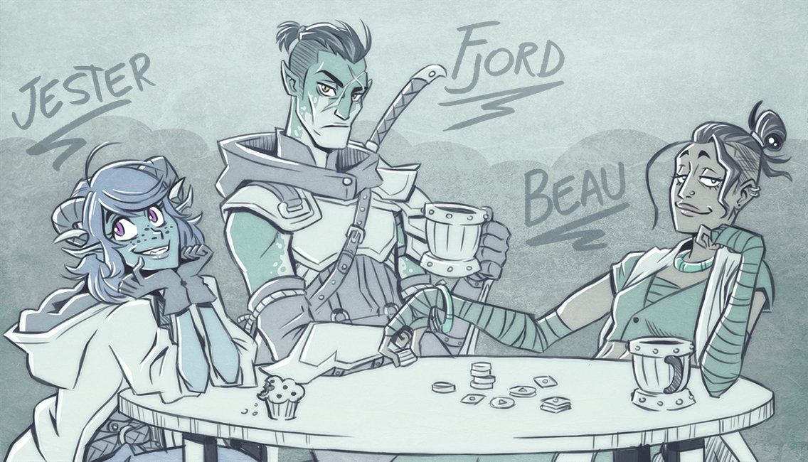 Critical Role - Fjord, Beau and Jester by Takayuuki on DeviantArt