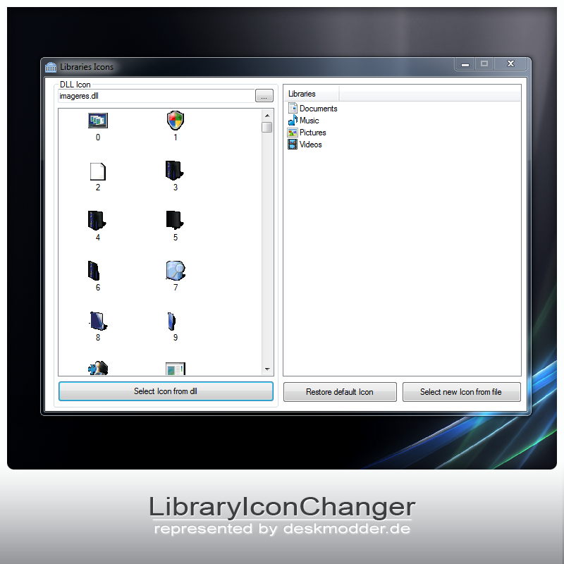 library icon changer by deskmodder