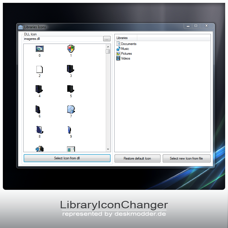 library icon changer