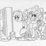 Pinkie Dash Playing Games Outline