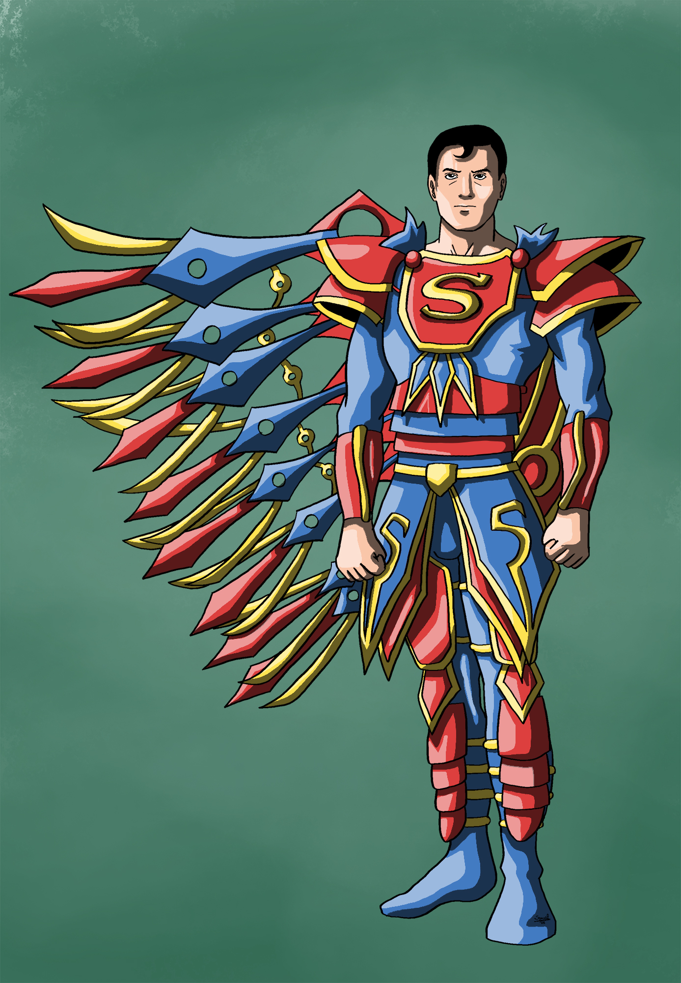 Superman's new suit by Ezequielmercado