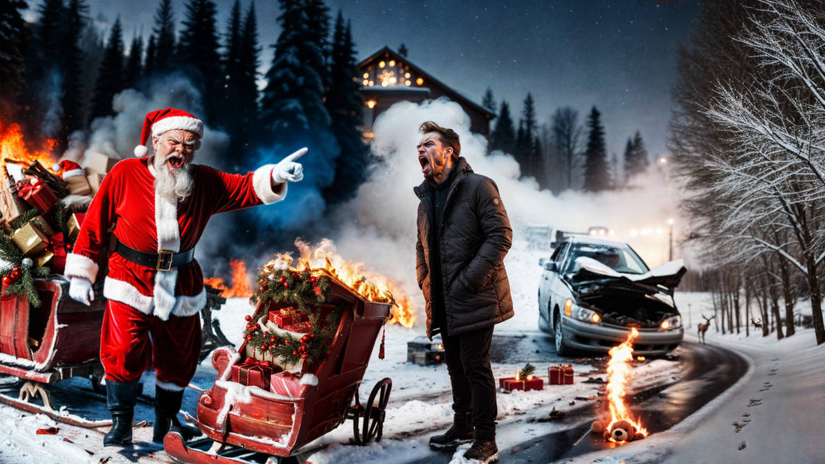 Santa Crashed Santa Crash by 19inchrails on DeviantArt