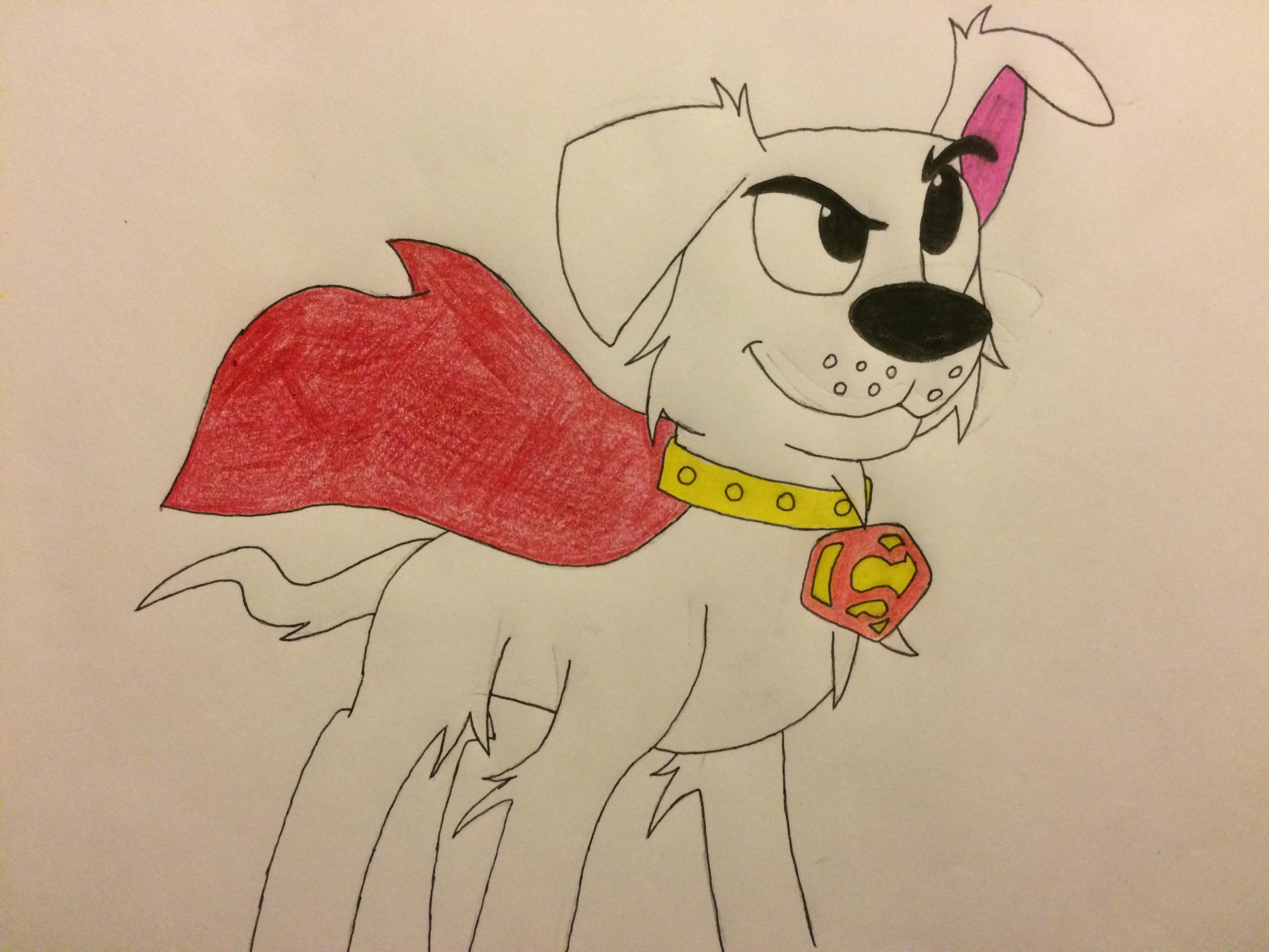 Krypto the Superdog Drawing #1 by MLPTMNTFan2000 on DeviantArt