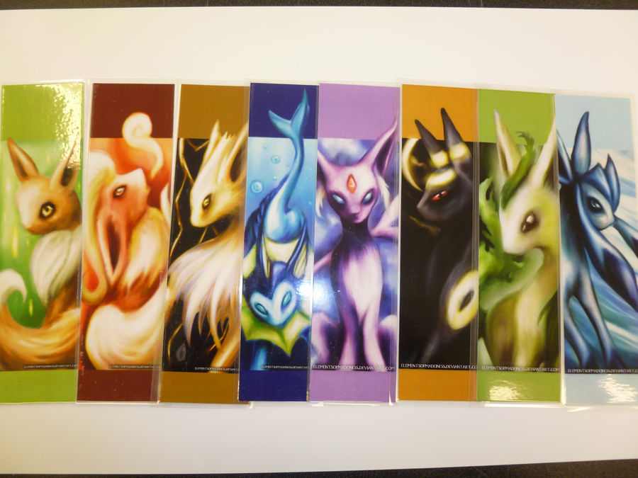 Eeveelution Bookmark Set By ElementsofMadeiness On DeviantArt