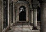 Gothic Patio Background by Lil-Mz