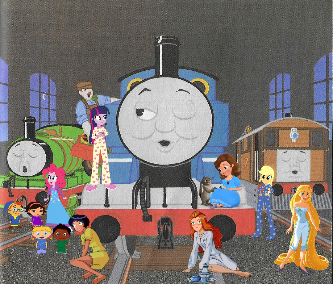Sleep Less Thomas Thomas and his friends settling down for the night by greatioue on ...
